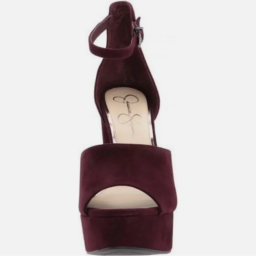 NWOB Jessica Simpson Elin Kid Suede Platform Heel